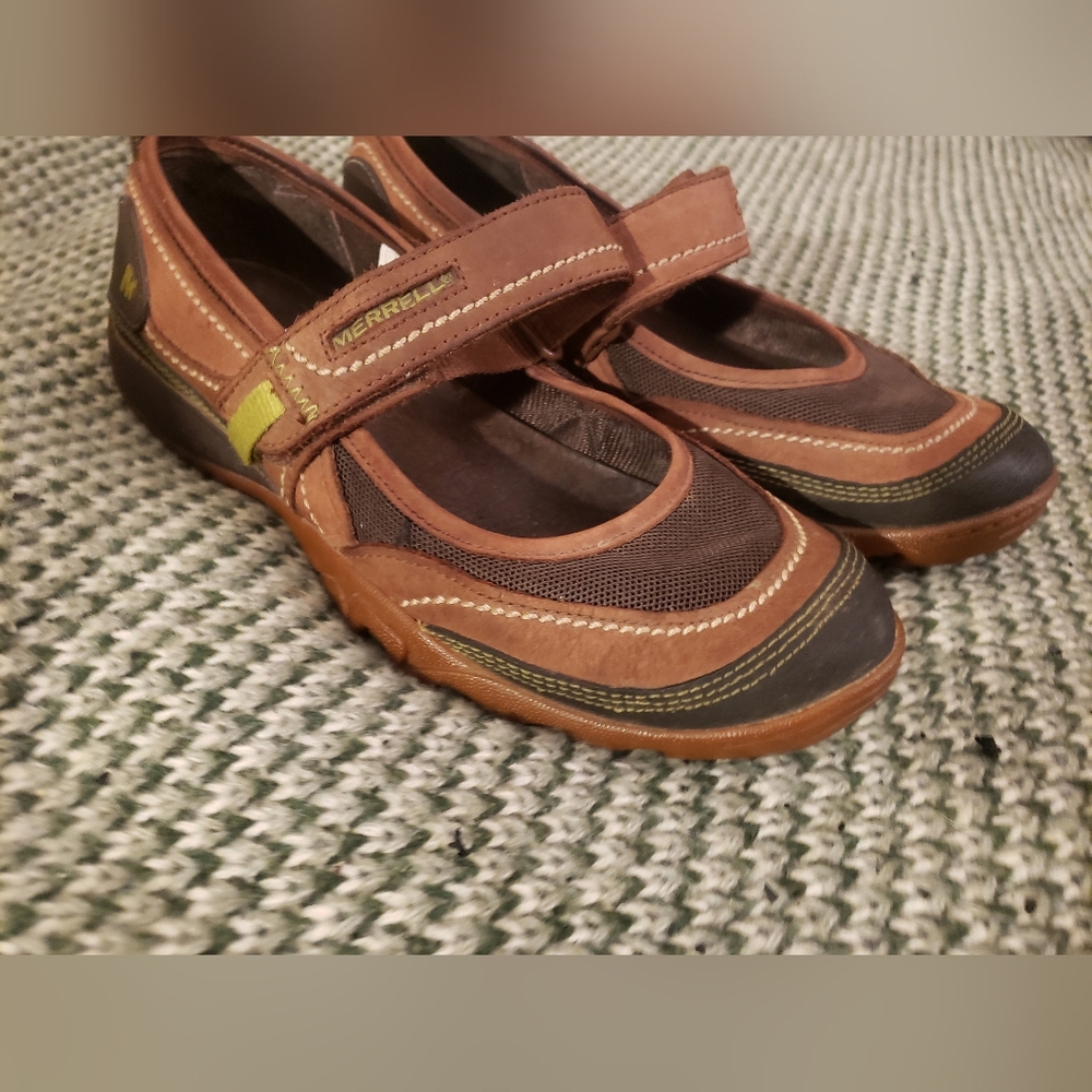 FINAL PRICE DROP Like New Merrell Mimosa Emme Mary Janes - Cocoa Size 7.5 - Picture 7 of 15